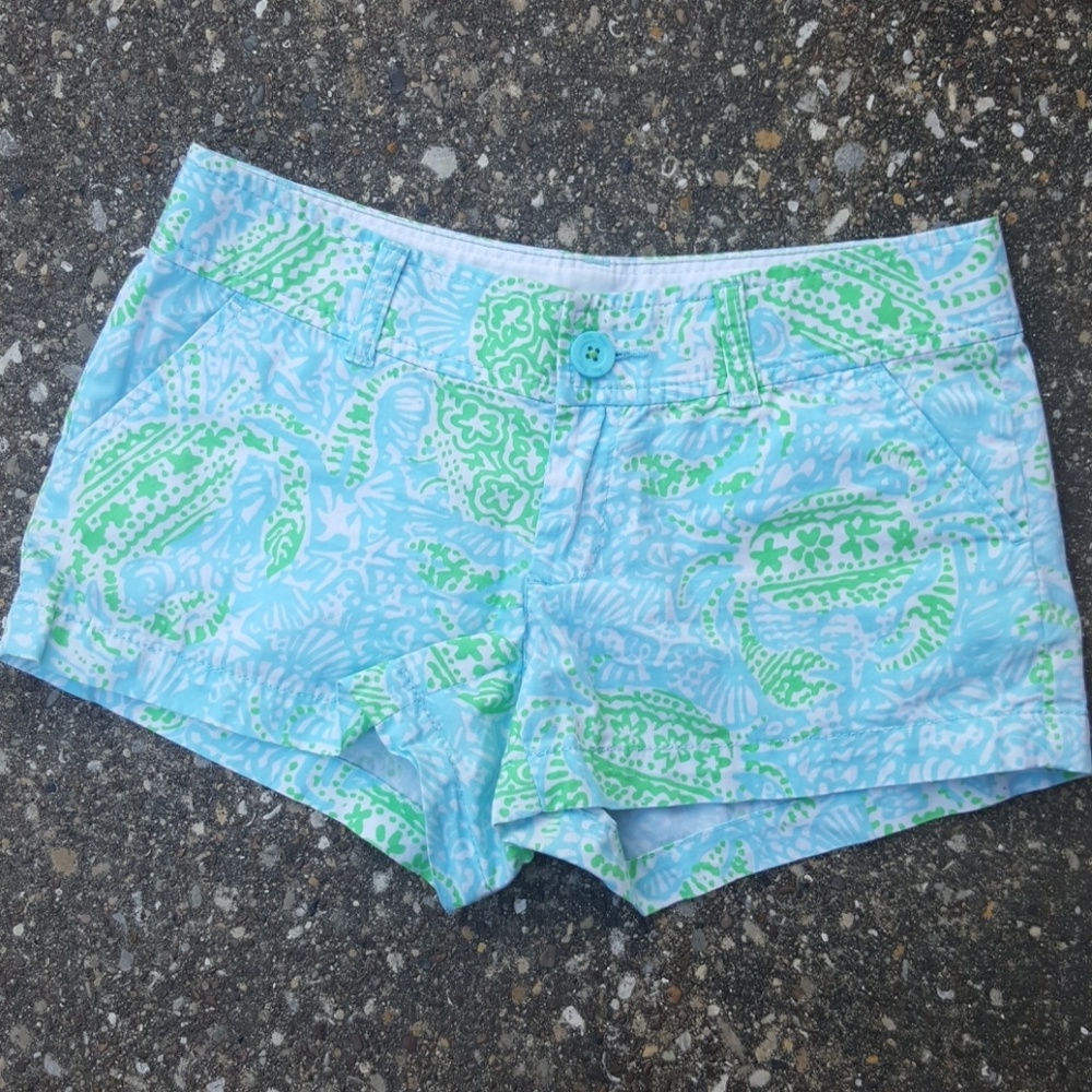 Lilly Pulitzer Get Crackin Crab Print Walsh Shorts